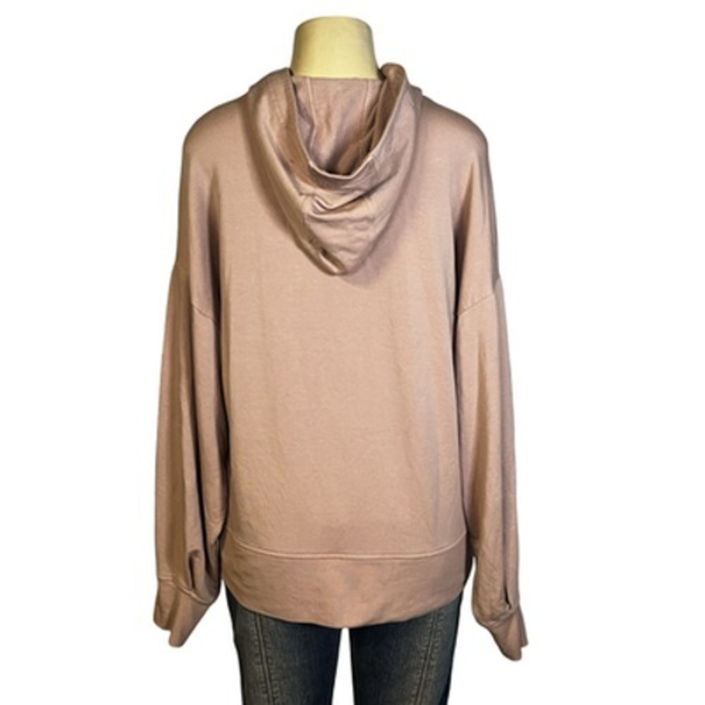 Athleta Hoodie Womens Large Pink Balance Pullover Kangaroo Pocket Super Soft - Picture 3 of 9